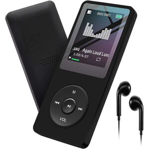 Mp3-afspiller 32gb med højttaler FM-radioheadset Bærbart Hifi-tabsfri musik Mp3-minimusikafspiller Optager E-bog Hd-skærm