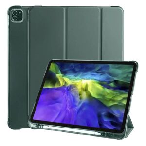 Generic iPad Pro 11-tommer (2022) / (2021) / (2020) Tri-fold Stand Læder Green