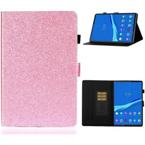 Generic Lenovo Tab M10 / M10 FHD Plus Flash Pulver Theme Læder Etui - Ly Pink