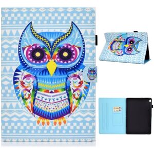 Generic Lenovo Tab M10 Cool Mønster Læder Flip Etui - Ugle Multicolor