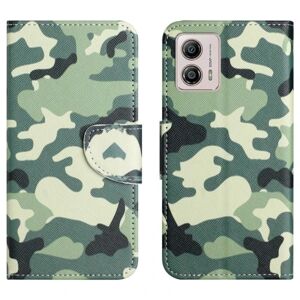 Generic Wonderland Motorola Moto G23 / G13 / G53 Flip Etui - Camouflage Green