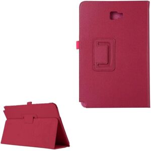 Generic Samsung Galaxy Tab A 10.1 (2016) beskyttende læder-etui - Rød Pink