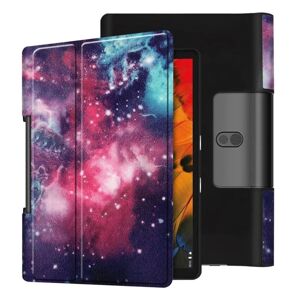 Generic Lenovo Yoga Smart Tab 10.1 mønster læder flip etui - Stjernehimm Multicolor