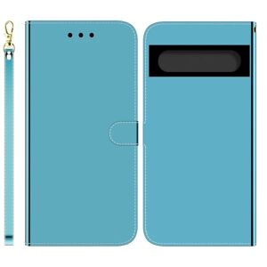 Generic Mirror etui til Google Pixel 7 Pro - Blå Blue