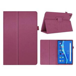 Generic Lenovo Tab M10 FHD Plus Litchi Læder Etui - Lilla Purple