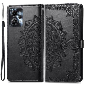 Generic Mandala Motorola Moto G23 / G13 Flip Etui - Sort Black