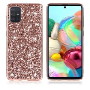 Generic Glitter Samsung Galaxy S10 Lite Etui - Rødguld Pink