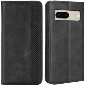 Generic Bofink Vintage Google Pixel 7 Læder Etui - Sort Black