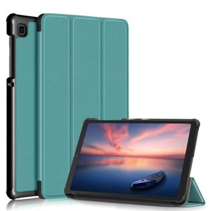 Generic Samsung Galaxy Tab A7 Lite tri-fold læder flip cover - Grøn Green
