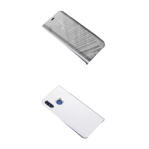 Leman Gennemtænkt stilfuldt etui - Huawei P Smart 2019 Silver
