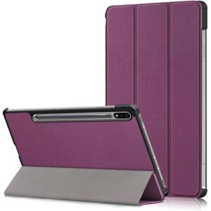 MTK Trifoldet stativ Smart Taske til Samsung Galaxy Tab S7 FE Purple