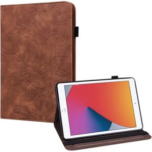 SKALO iPad 10.2 Mandala Flip Cover - Brun Brown