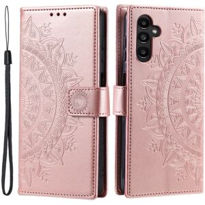 SKALO Samsung S24 Mandala Flip Cover - Rosa guld Pink gold