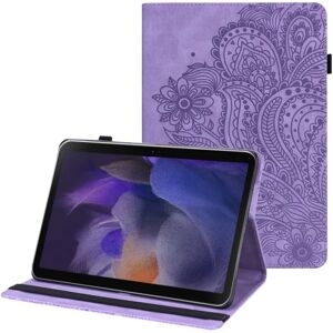 SKALO Samsung Tab A8 10.5 (2021/2022) Mandala Flip Cover - Lilla Purple