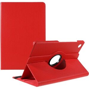 SKALO Samsung Tab A8 10.5 (2021/2022) 360 Litchi Flip Cover - Rø Red