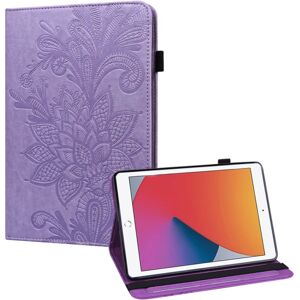 SKALO iPad 10.2 Mandala Flip Cover - Lilla Purple