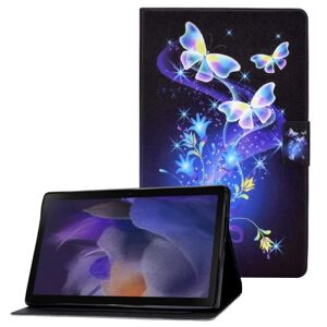Taltech Galaxy Tab A8 10.5 2021 Pung-etui - Sommerfugle og blomster