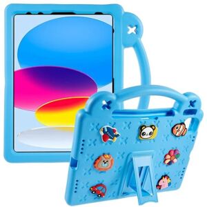 A-One Brand iPad 10.9 (2022) Shell EVA Kickstand Stødsikker - Lyseblå