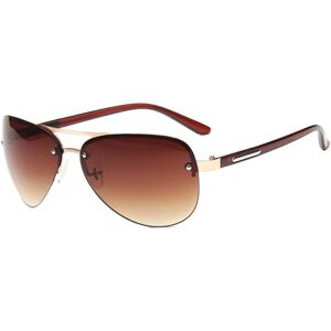 Moderne brune pilotbriller Aviator solbriller