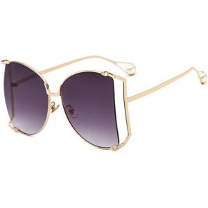 b behover. Solbrille lady metal med perle overdimensioneret Purple one size