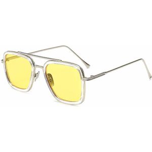 FMYSJ Marvel Tony-stark Iron-man Edith Avengers Solbriller Retro Glasses (FMY)