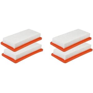 DAO 4 stk Hepa-filter til Karcher Ds5500 Ds6000 Ds5600 Ds5800 Støvsugerdele Karcher 6.414-631.0 H [DB] Orangewhite