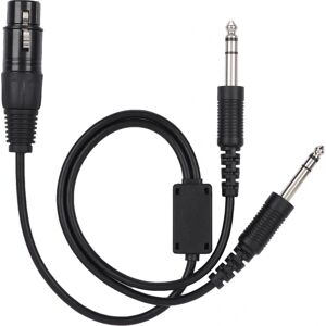 Til Airbus XLR til GA Dual Plug 5 Pin Headset Adapter Kabel Aviation Hovedtelefonkabel