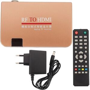 Rf til HDMI konverter Adapter Analog modtager Analog Tv Box Digital Box Fjernbetjening Eu Stik