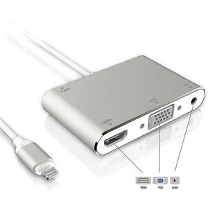 1080p Lightning Zu Hdmi Vga Audio Video Adapter Konverter Fr Apple