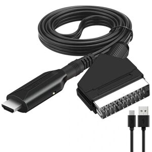 AUGRO SCART til HDMI-konverterkabel 1080P/720P med USB-kabler SCART I