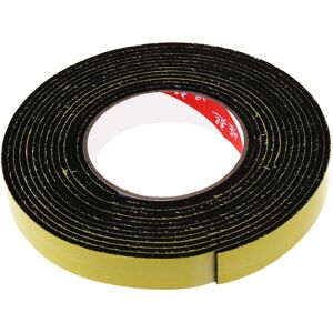 5m sort enkeltsidet selvklæbende skumtape lukket celle 20 mm bred x 3 mm tyk