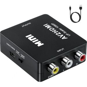 INF RCA til HDMI-adapter/signalomformer Sort