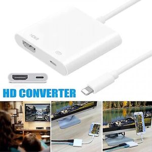 Lightning til HDMI Digital Av Tv Kabel Hd Adapter Kompatibel med Apple Iphone X 8 7 6 Plus Ipad