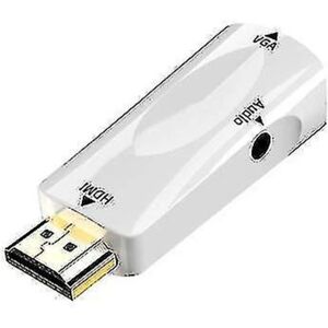 Hdmi til Vga Adapter Med Audio, Video Interface Converterwhite