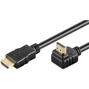 Goobay Højhastigheds HDMI™-kabel 90° med Ethernet HDMI™ stik (ty