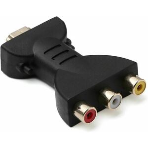 1 stk HDMI han til 3 Rca hun komposit AV Video Audio Adapter Converter Til Tv Pc