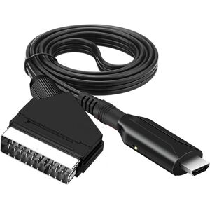 SCART til HDMI-kabel - SCART til HDMI-adapter - Alt i ét SCART til HDMI Audio Video Converter 1080p/720p