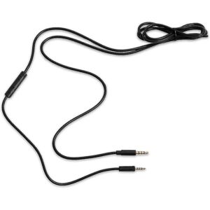 FLOWER LOST 1,8 m kabel til Sennheiser Momentum 2.0 med lydstyrkekontrol og mikrofon - Inline ledning - Sort