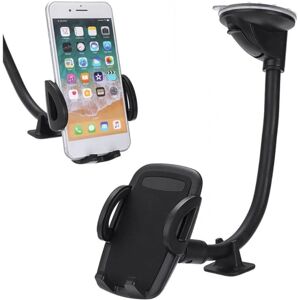 Generic 360 degree car windshield phone mount bracket Black