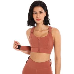 Sports BH Push-Up Vest BRICK RED L Brick red L