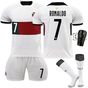 Galaxy VM 2022 Portugal Lag #7 Ronaldo fotbollströja fotbollströja 28 (150-160 cm) 16 (90-100 cm)