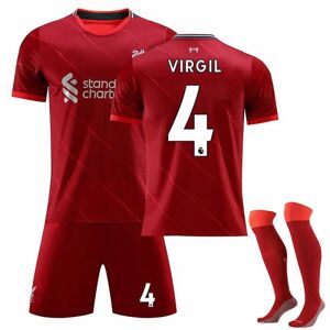 Virgil Van Dijk fodboldtrøjesæt til mænd til voksne 2021-1 Kid26(140-150cm)