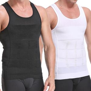 Shaping Tank Top til mænd / Korrigerende - Vælg farve! XXL (black)