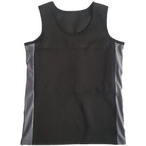 ESTONE Haleychan Dame Tomboy Chest Binder Badedragt Trans Lesbian Tank Top Pullover Korset Badedragt Flad Bryst S-3xl (kun svømmevest -hg Black-Gray L