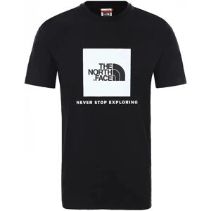 T-shirts The North Face M SS Rag Red Box TE Sort 178 - 182 cm/M