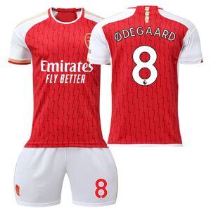 23-24 Arsenal Hjemme Martin Odegaard nr. 8 trøje, ingen sokker Martin Odegaard No. 8 no socks 22