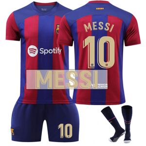 23-24 Barcelona hjemme Messi nr. 10 trøje (med sokker) Barcelona Messi No. 10 XS