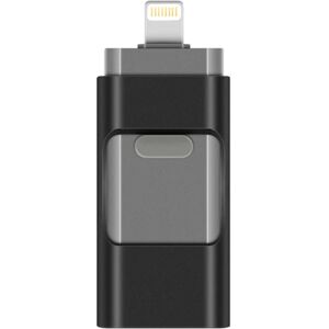 Floveme Micro-USB/Lightning-hukommelse (128 GB) Svart