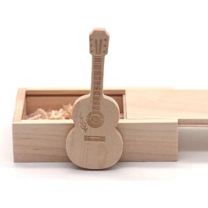 Maple Wood Guitar USB Flash Drive Memory Stick træ tommelfinger