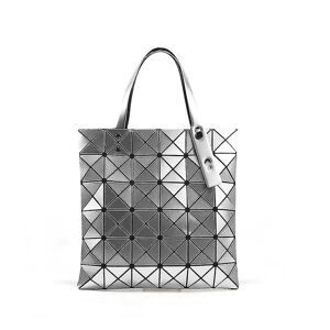 Damer Kvinder Japansk Issey Miyake Geometry Tote Bags Håndtaske Lingge Bag Travel silver